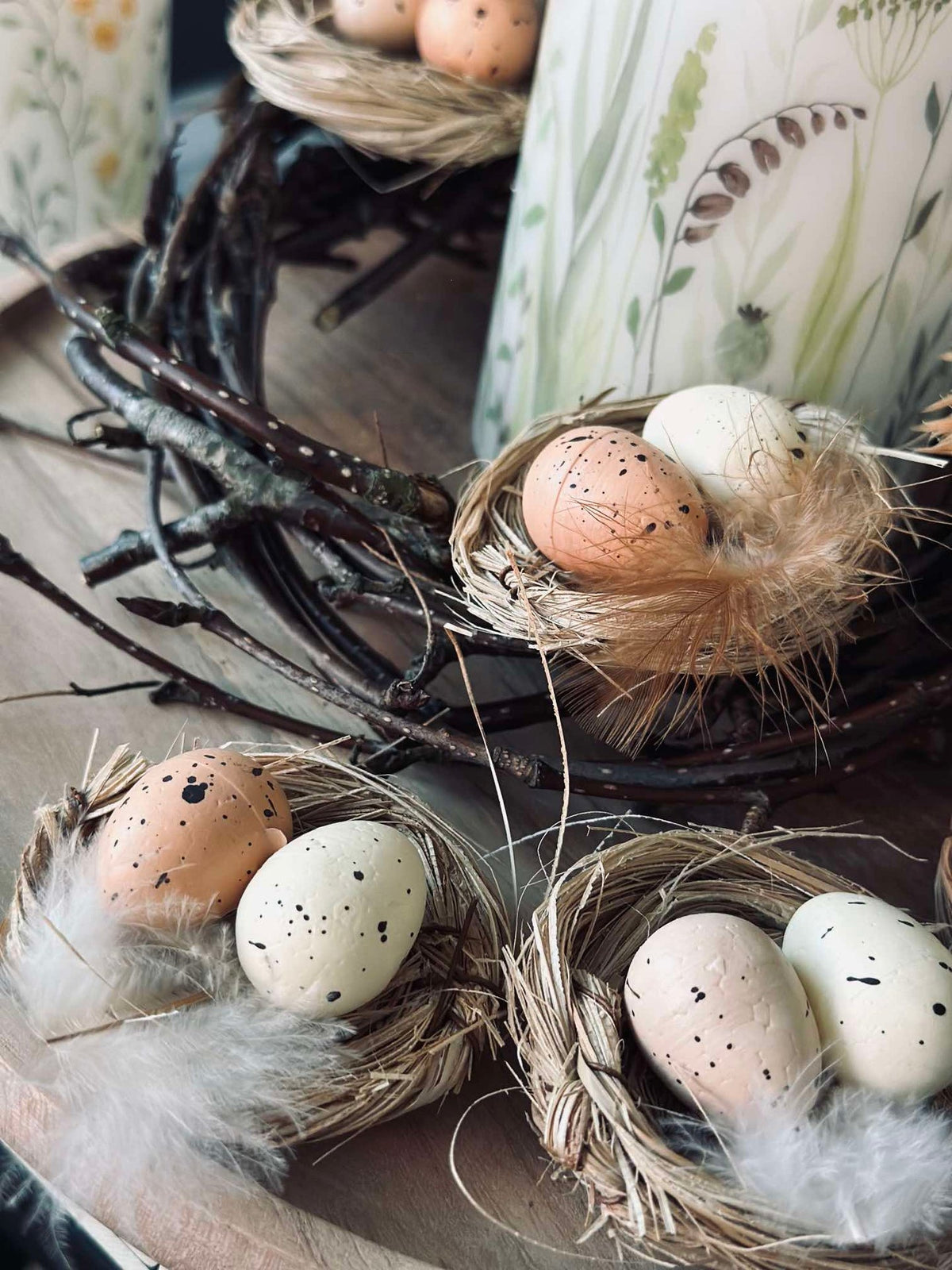 6-delige nestjes met paaseitjes - Tafeldecoratie