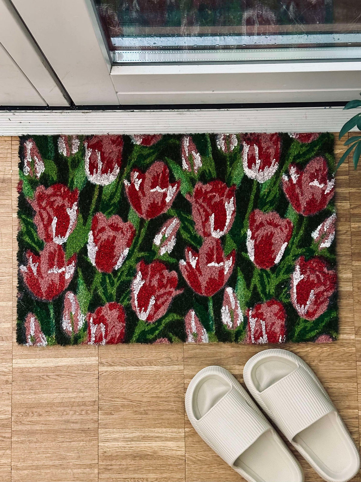 Deurmat - Tulp roze