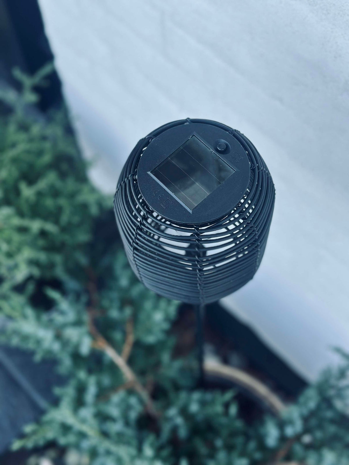 Lantaarn op spies Zwart - Solar