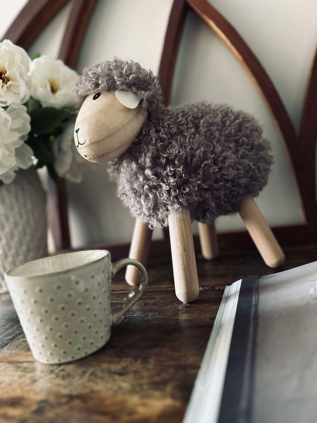 Schaap met langharige vacht - Grijs