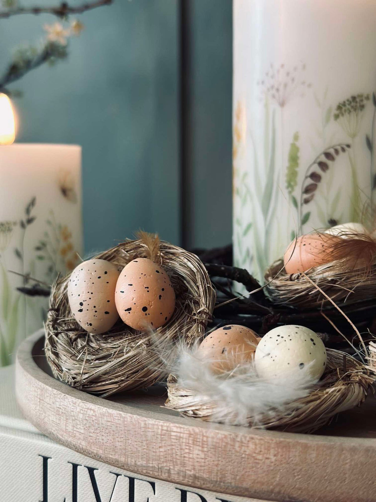 6-delige nestjes met paaseitjes - Tafeldecoratie