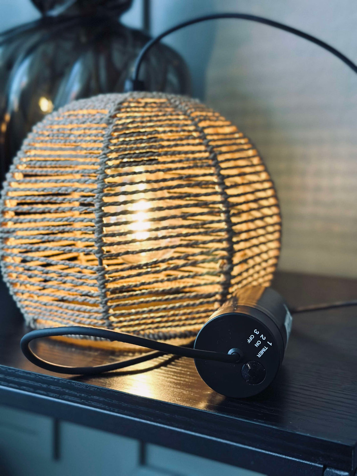 Ledlamp op batterijen met timerfunctie
