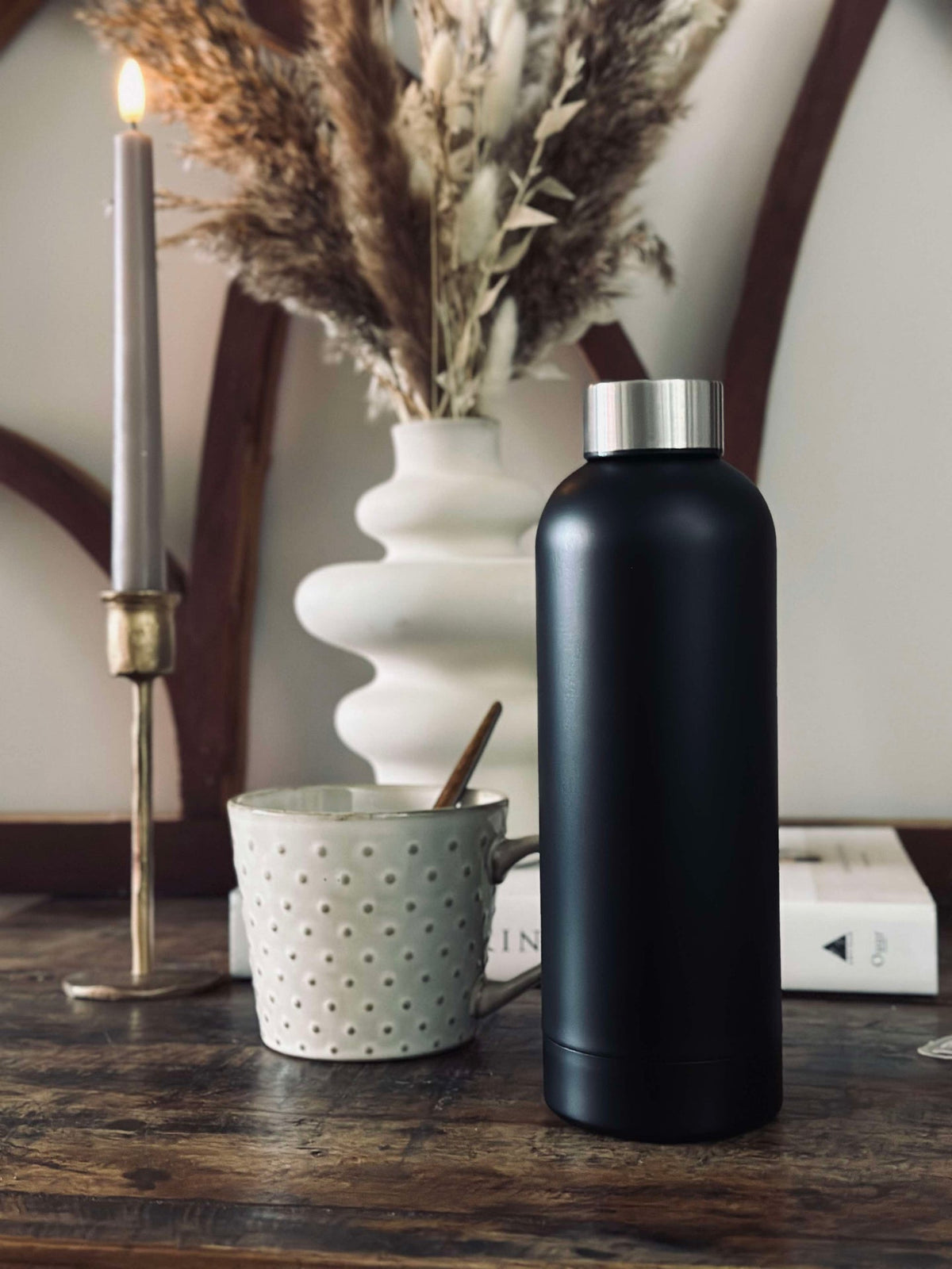 Thermosfles 500ml. - Zwart