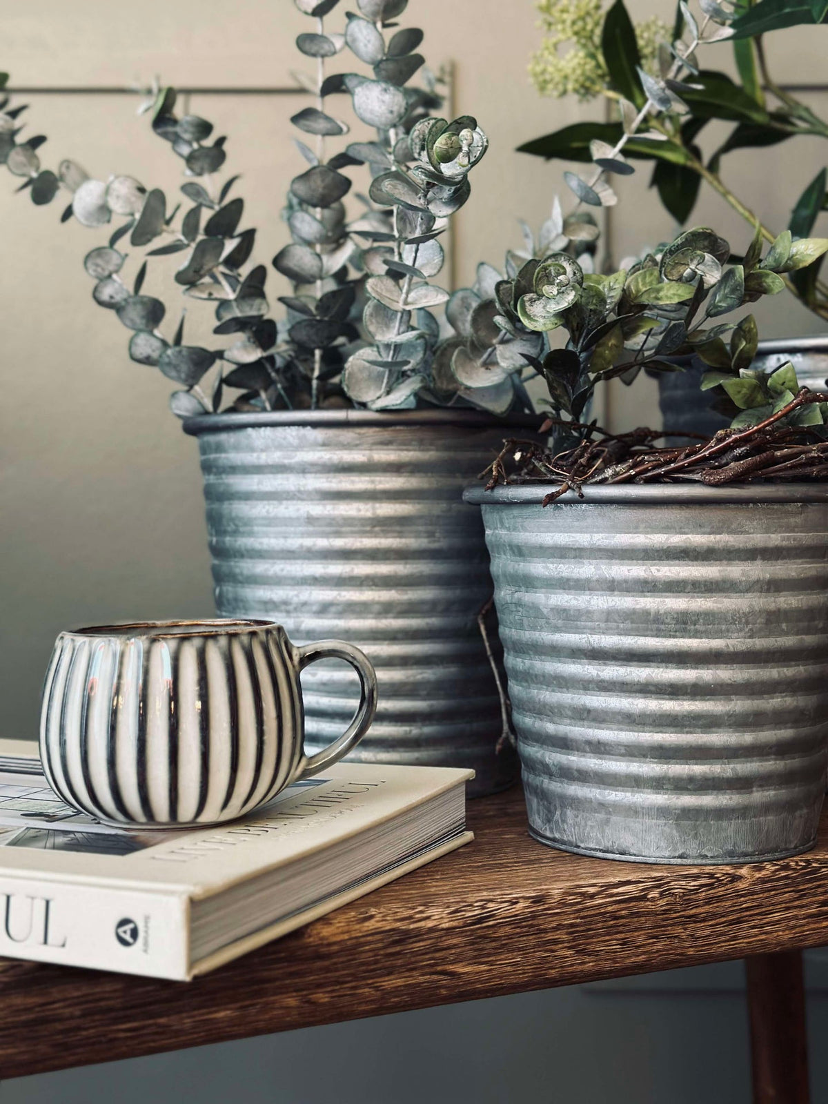 Potcover Zink - Set van 3 stuks