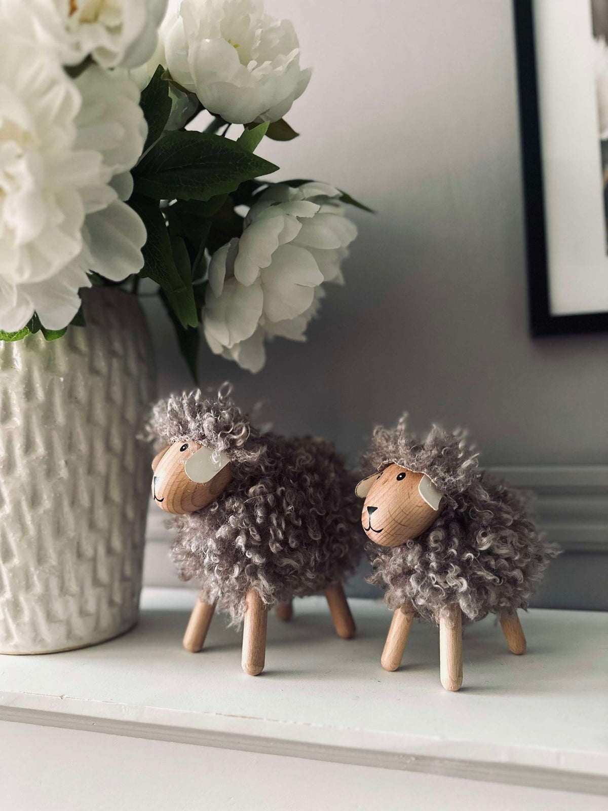 Schaap met langharige vacht - Grijs