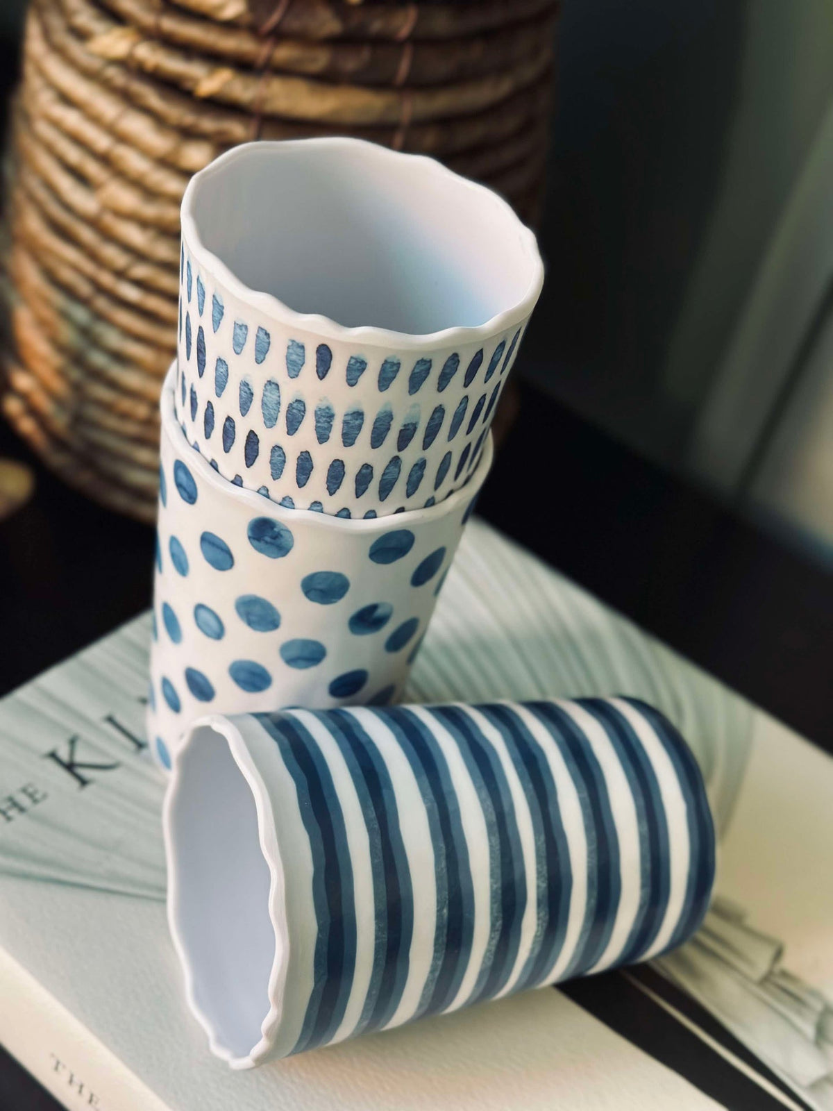 Beker Blue Melamin - Mix