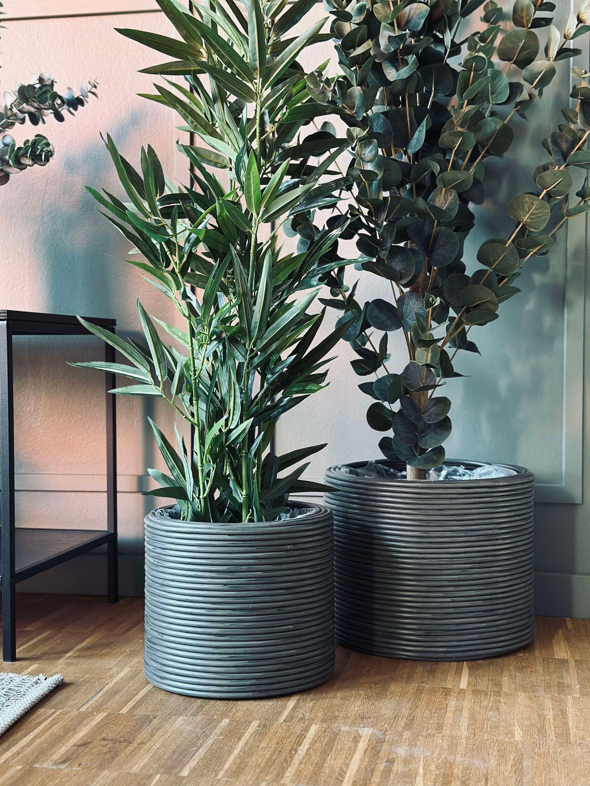 Plantenmand Grijs - Set van 3 stuks
