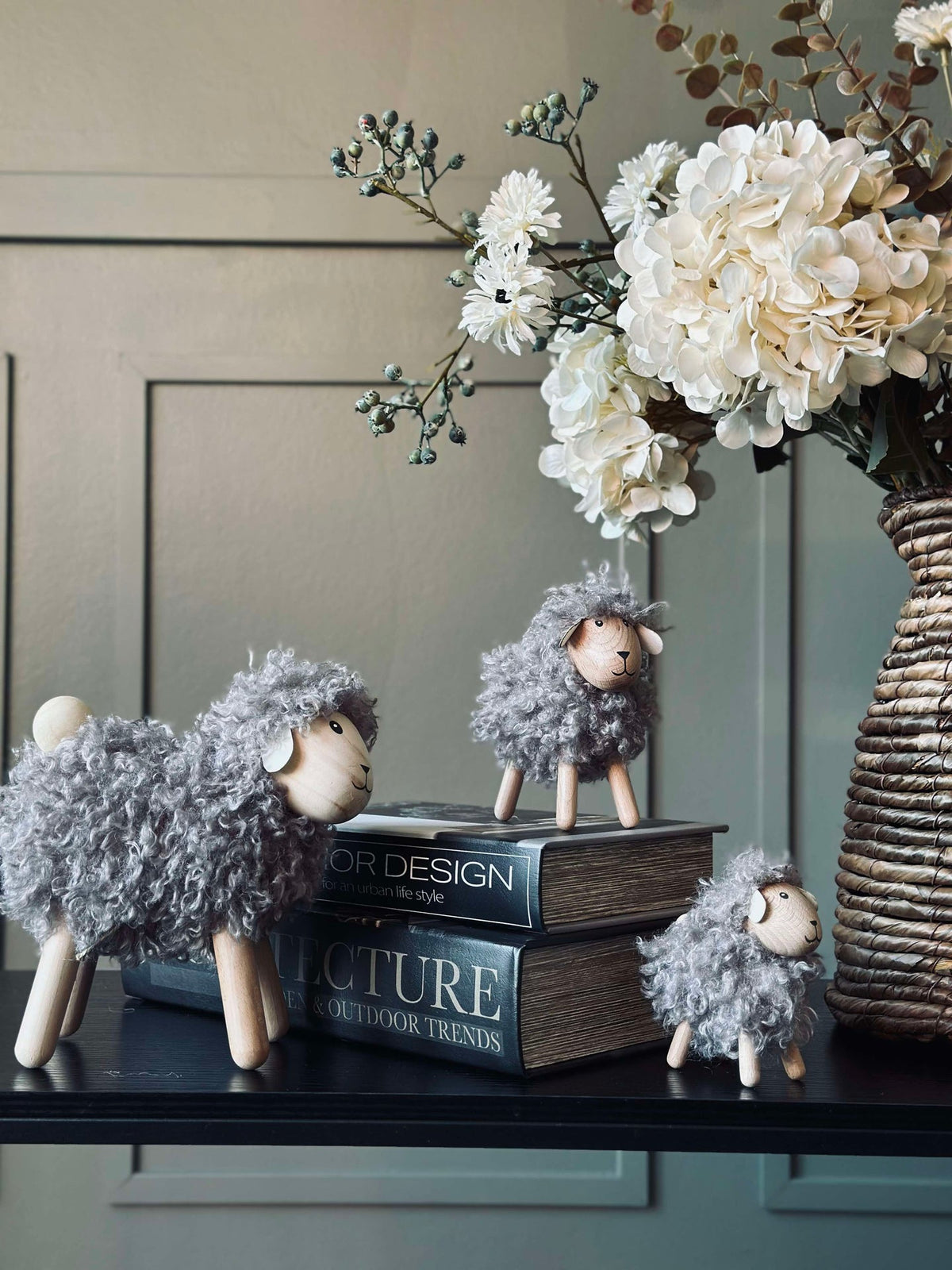 Schaap langharig - Grijs middelgroot