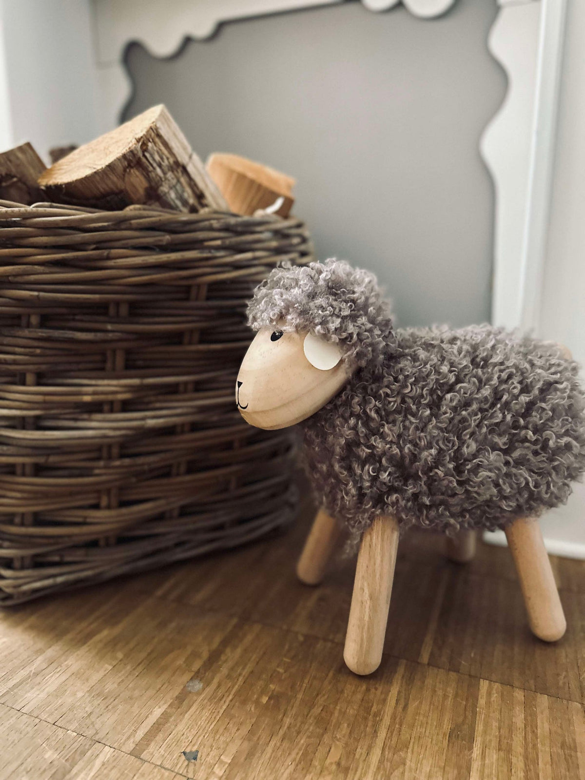 Schaap met langharige vacht - Grijs
