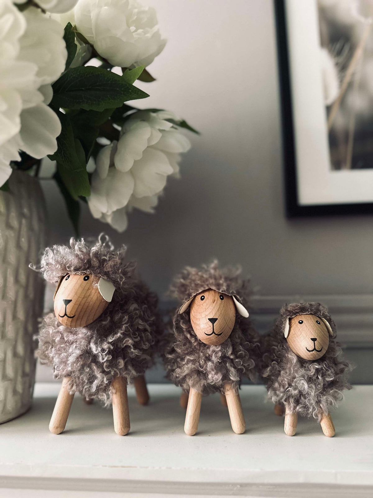 Schaap met langharige vacht - Grijs