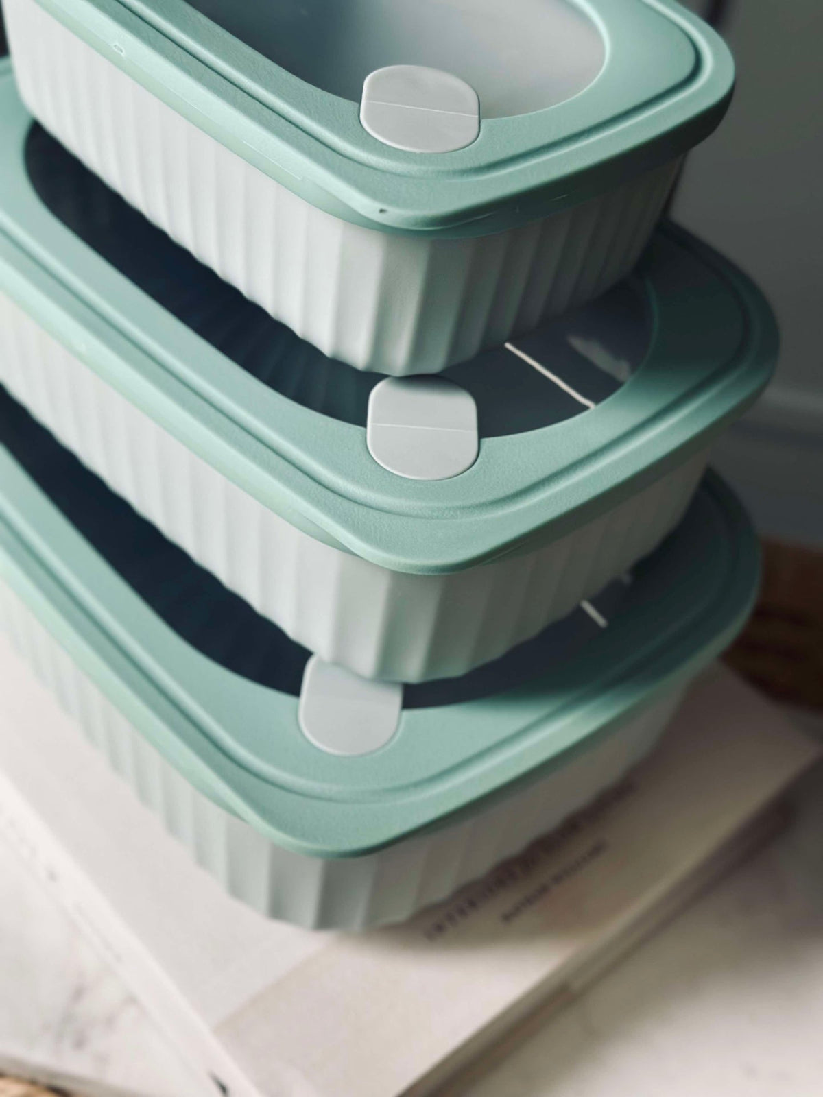 Voorraadbussen Dusty green – Set van 3 stuks