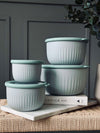 Opbergdozen Dusty green – Set van 4 stuks
