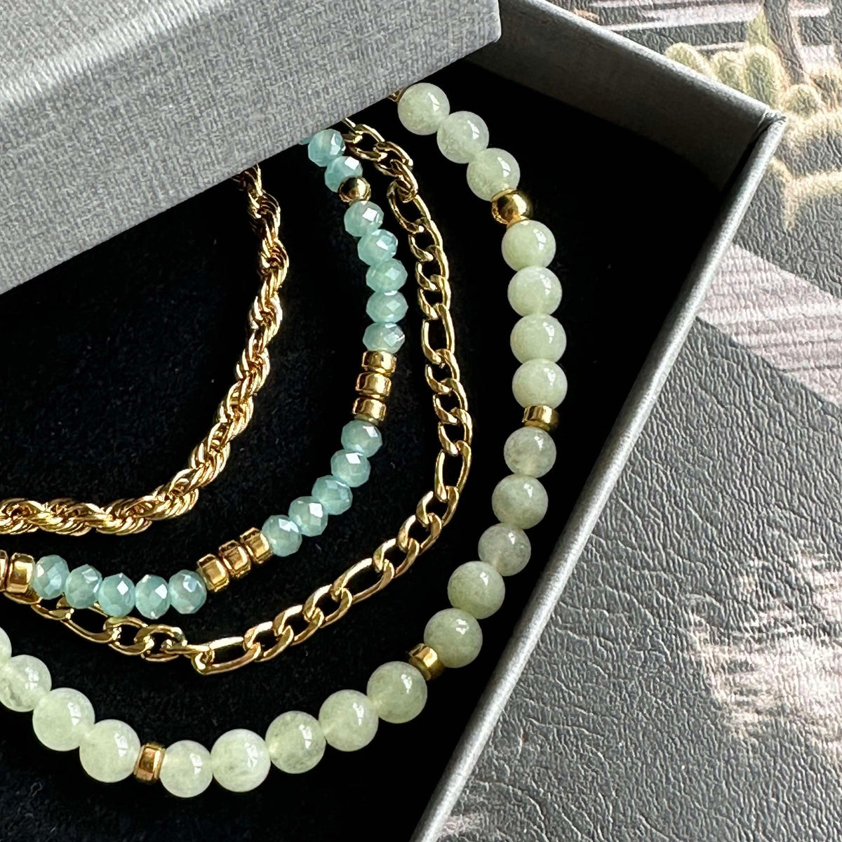 Armband Erika Jade - Set met 4 armbanden