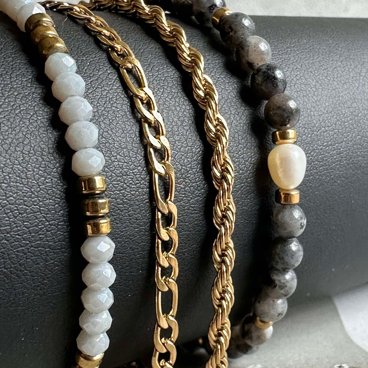 Armband Erika Stone - Set met 4 armbanden