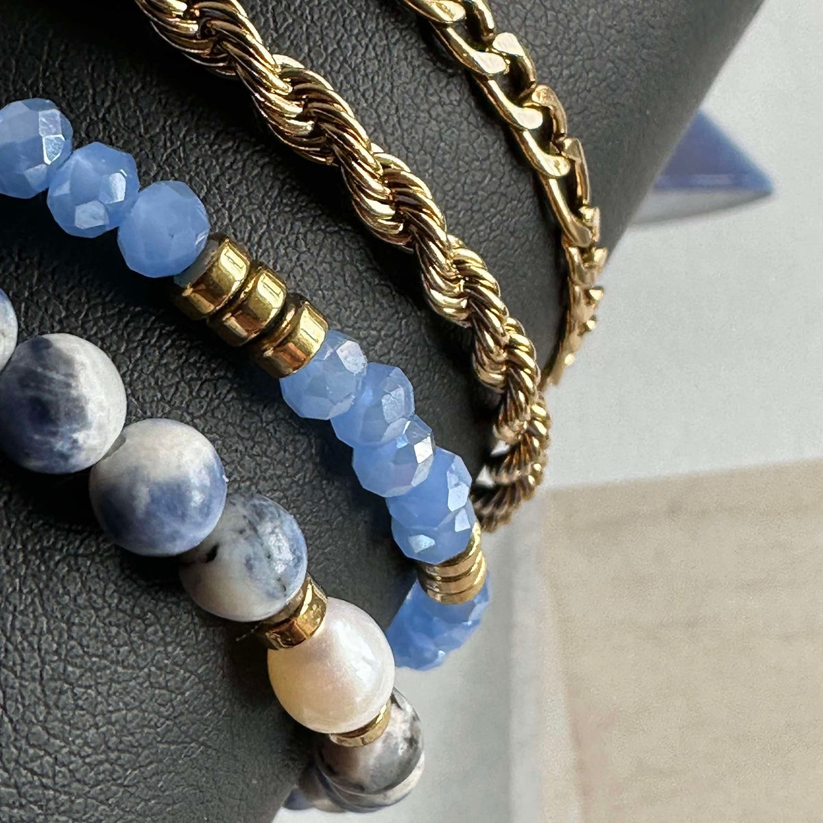 Armband Erika Blue - Set met 4 armbanden
