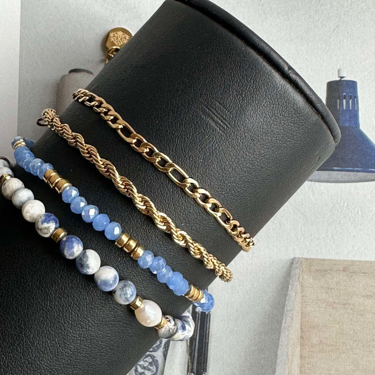 Armband Erika Blue - Set met 4 armbanden