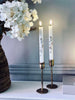 LED Rose flower Staafkaarsen – Set van 2 stuks
