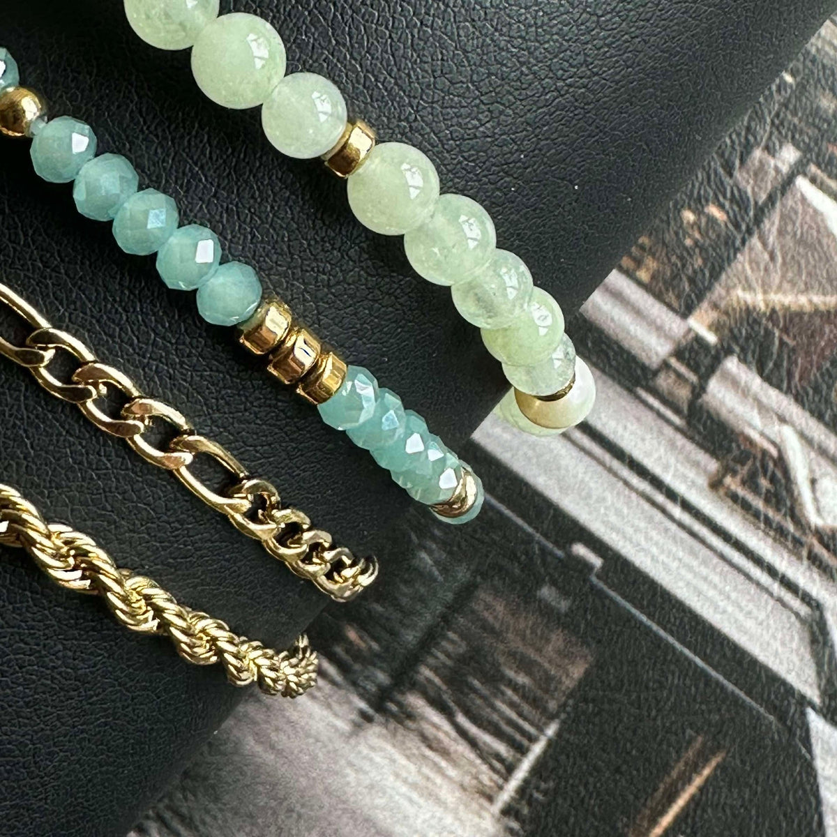 Armband Erika Jade - Set met 4 armbanden