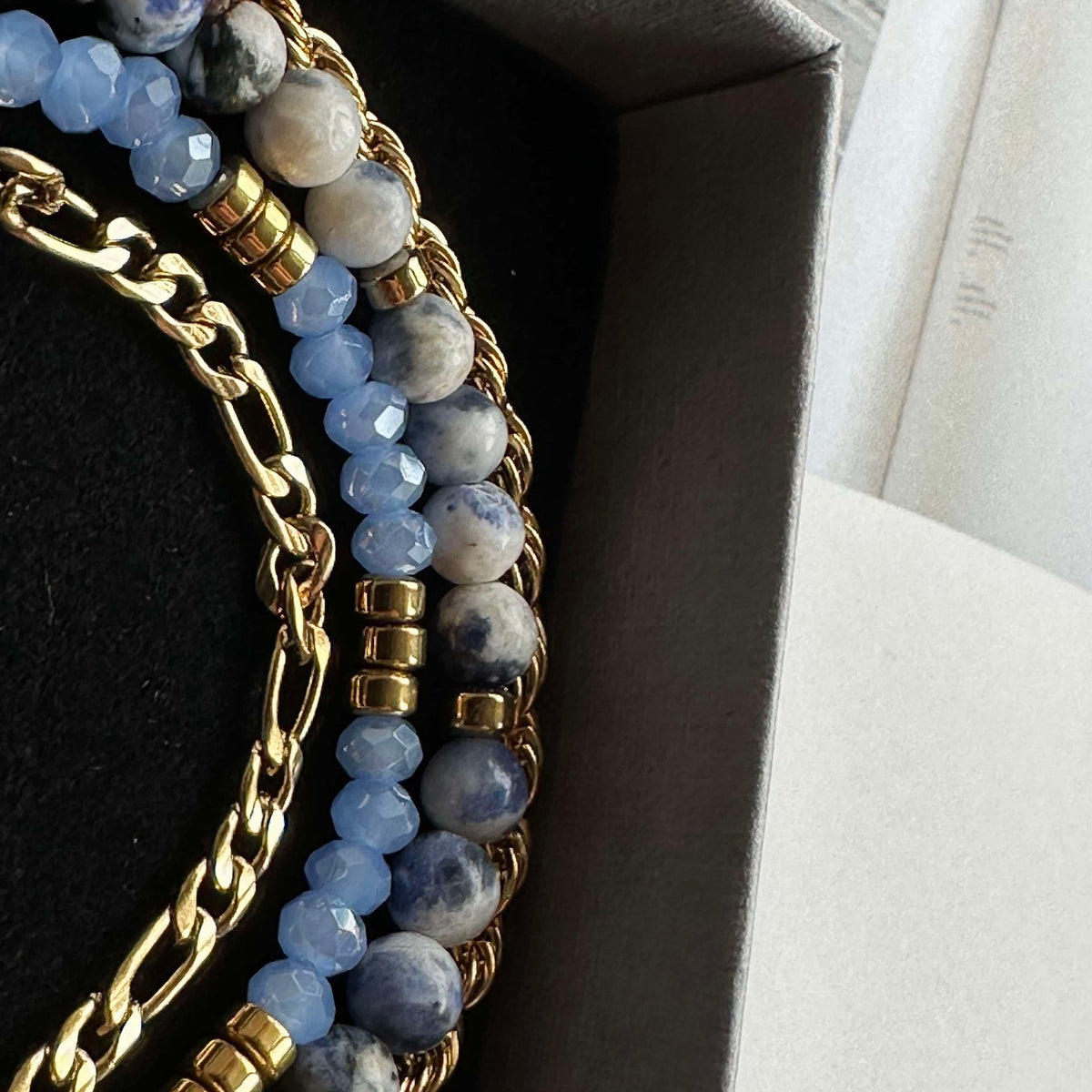 Armband Erika Blue - Set met 4 armbanden