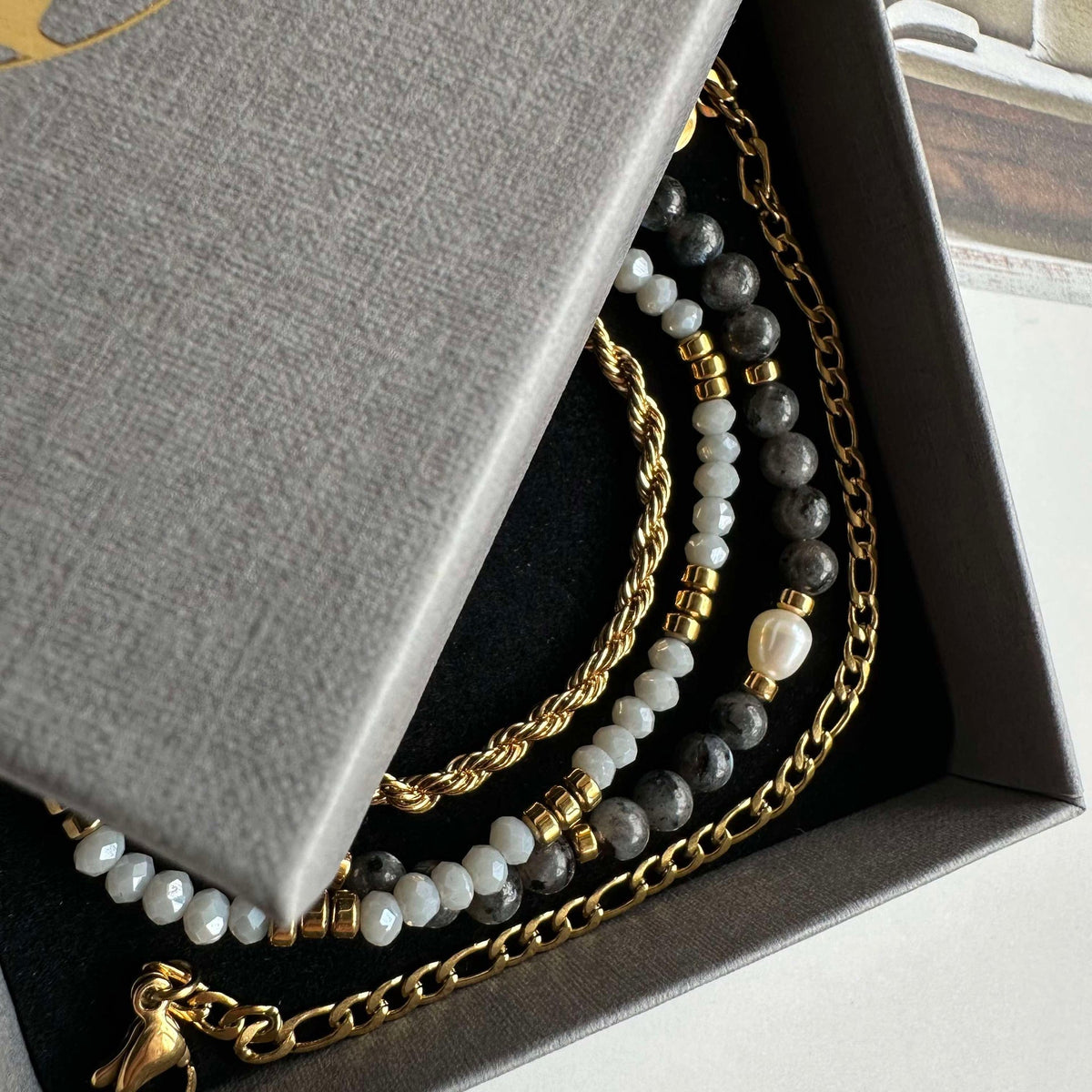 Armband Erika Stone - Set met 4 armbanden