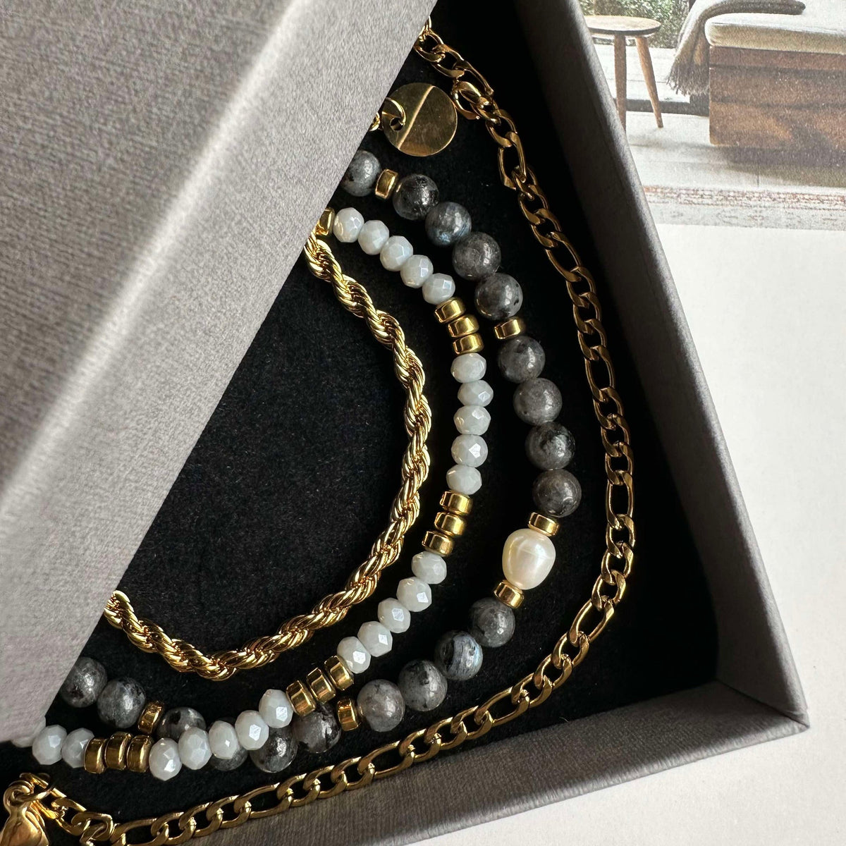 Armband Erika Stone - Set met 4 armbanden