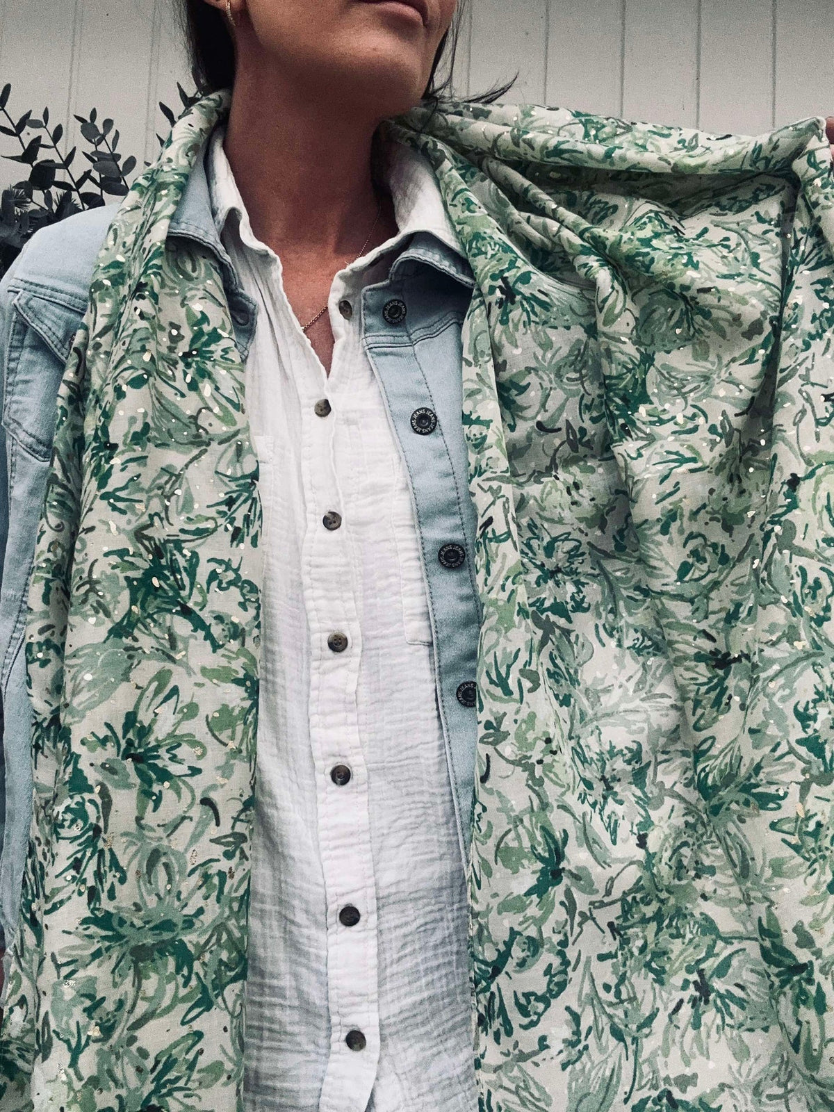 Sjaal Nelly Green