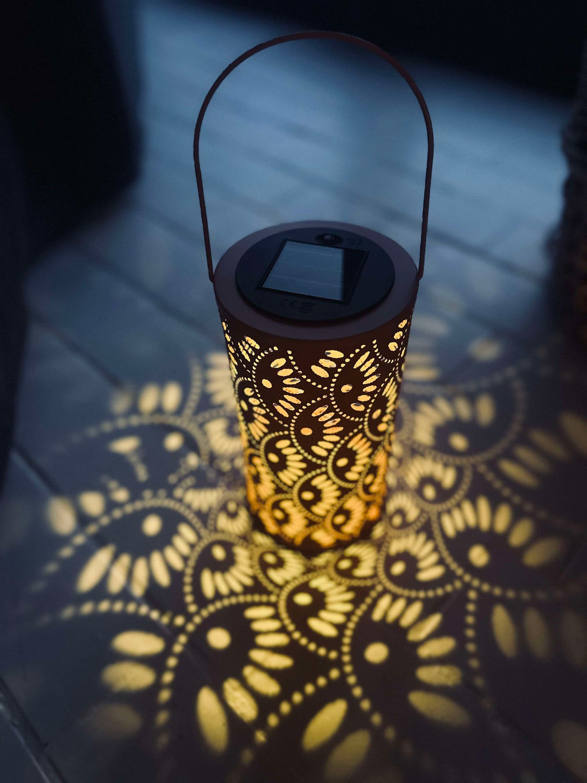 Lantaarn DELI m. Zonnepanelen – Coral