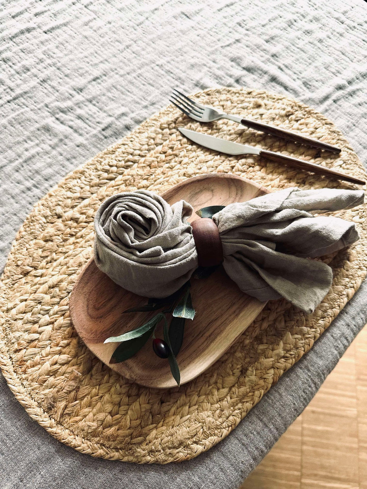Placemat van Jute - Ovaal