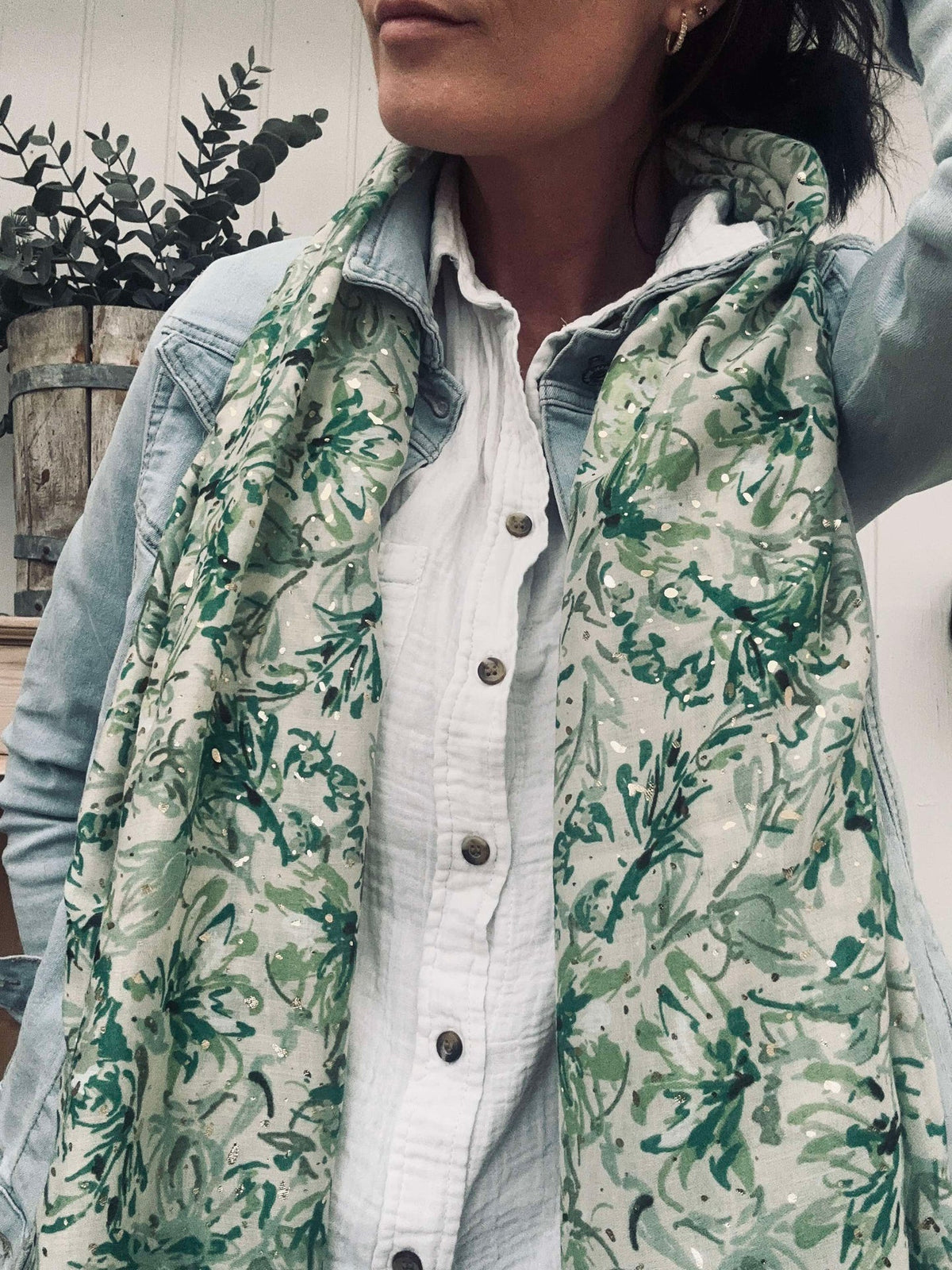 Sjaal Nelly Green