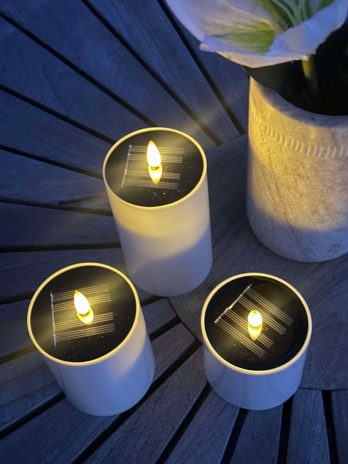 Solar Bellis Blokkaarsen - Set van 3 stuks