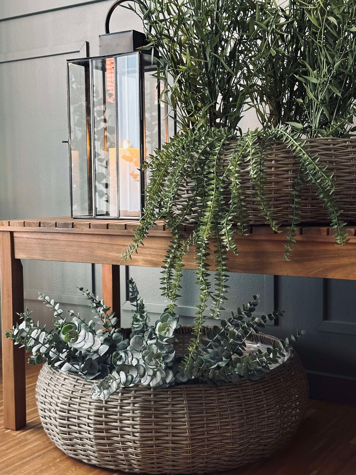 Mandenset rattan -  naturel 2 st.