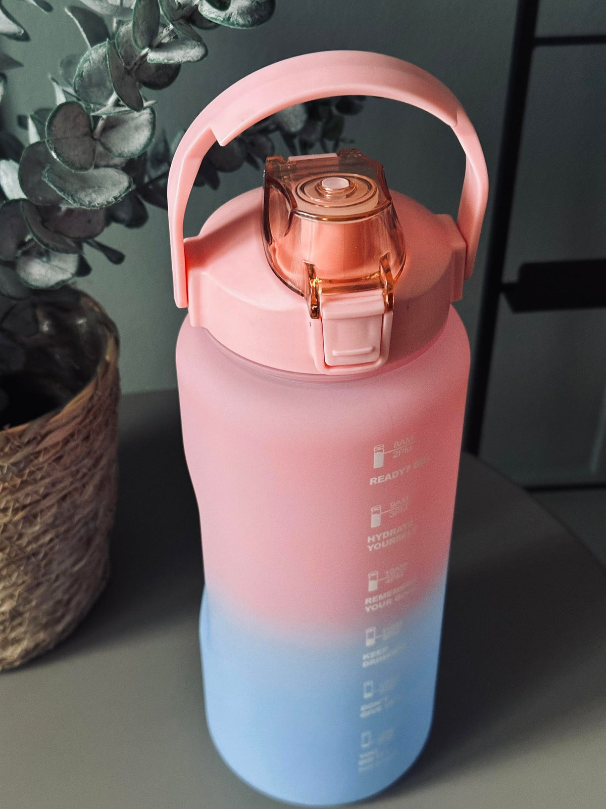 Drinkfles 2000 ml - Roze / Blauw