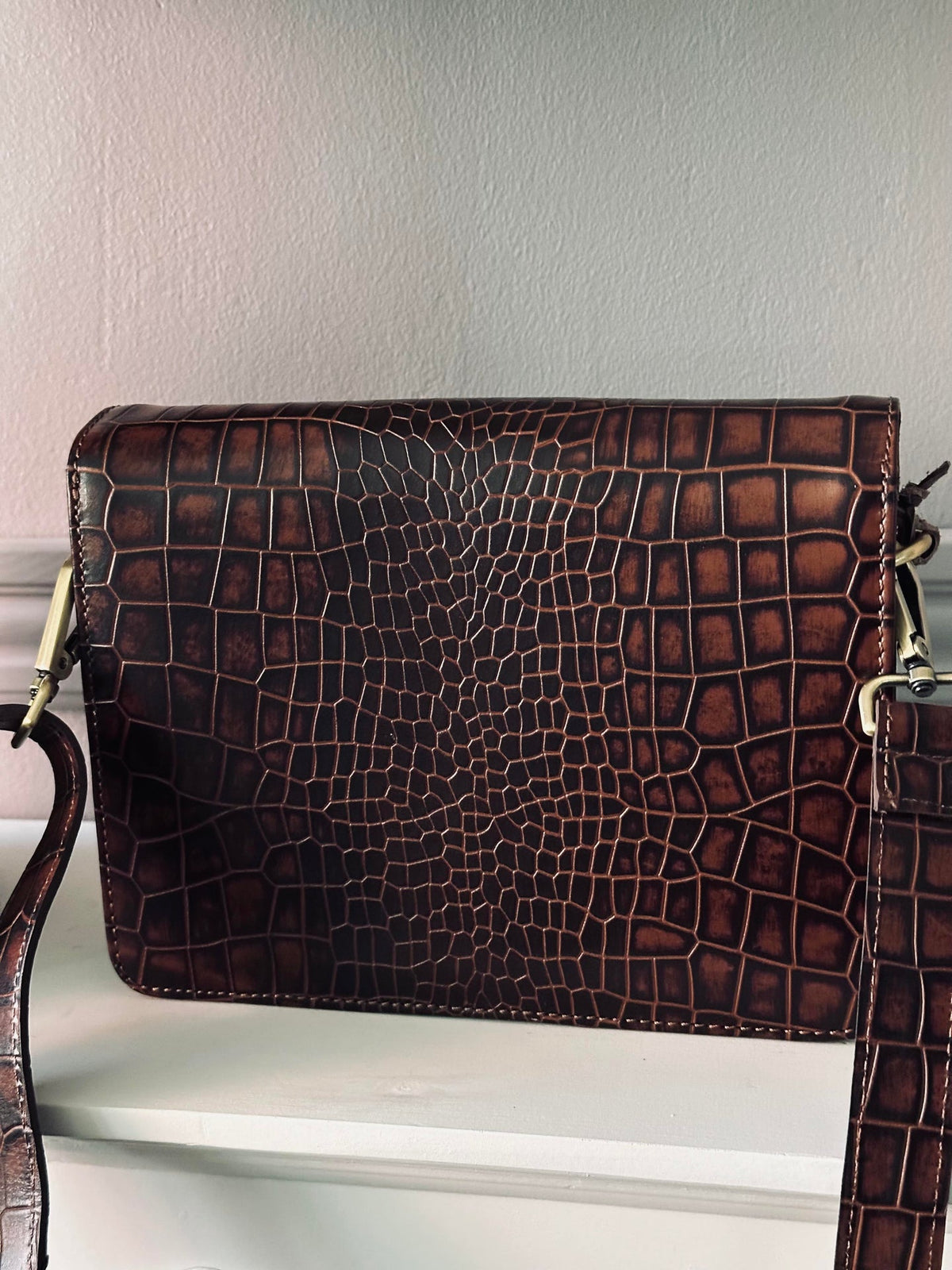 Crossover boxbag - Brown