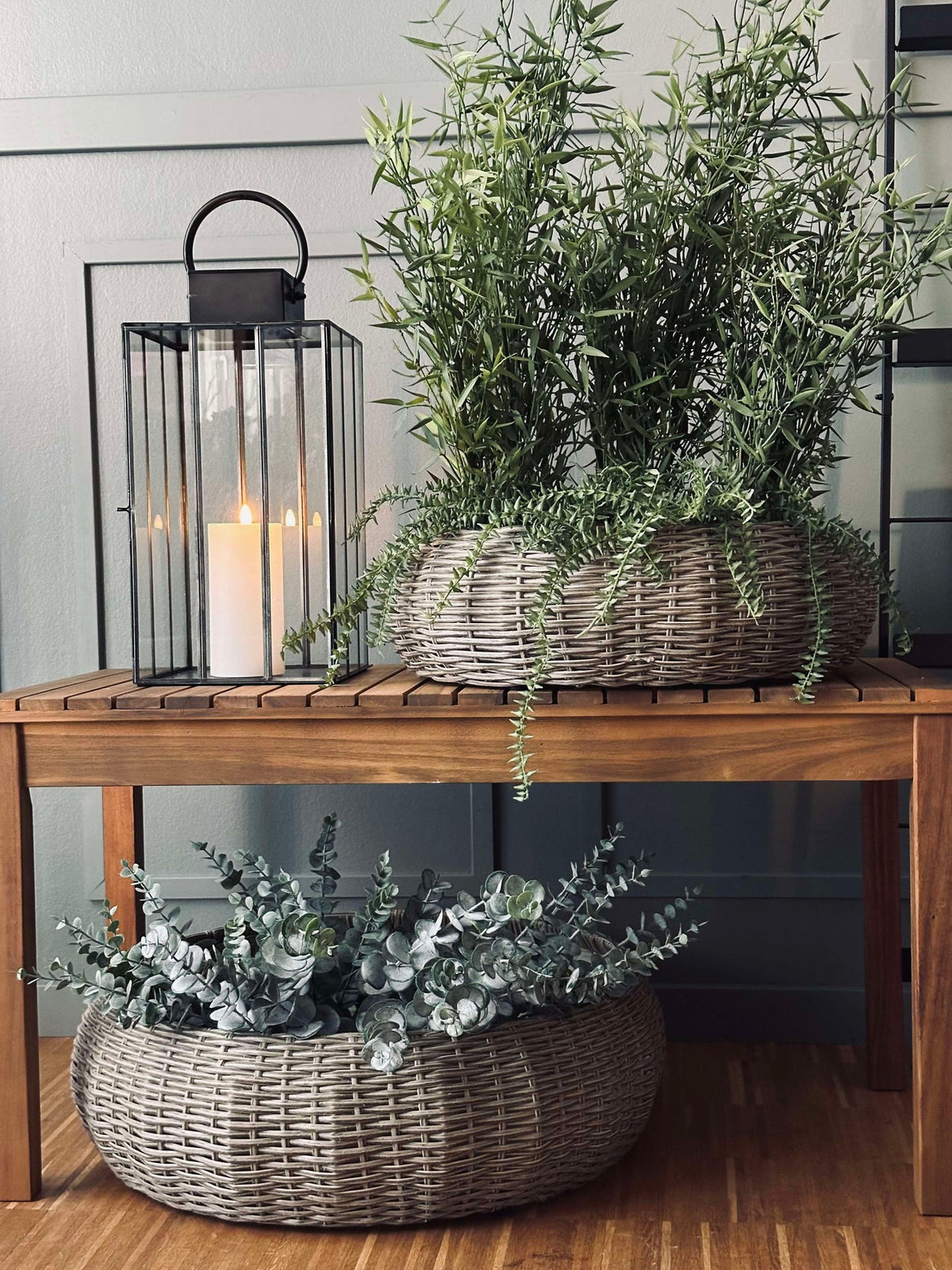 Mandenset rattan -  naturel 2 st.