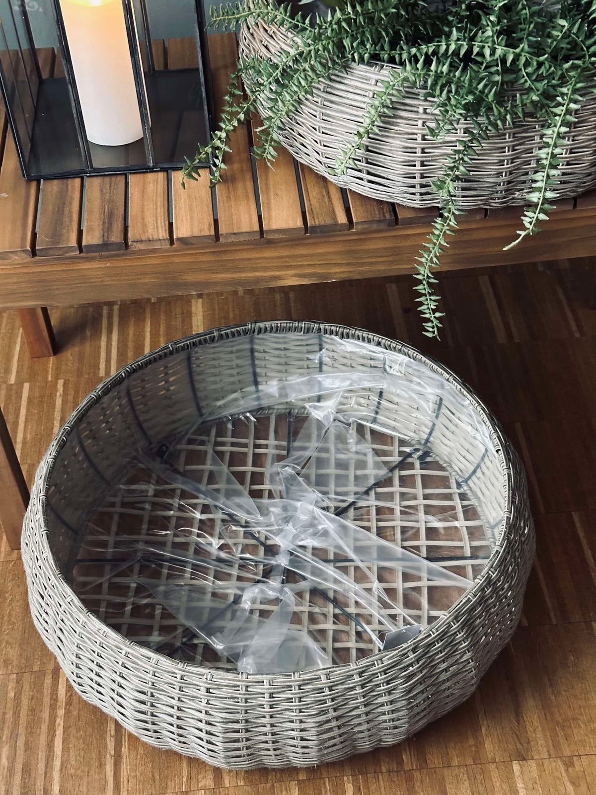 Mandenset rattan -  naturel 2 st.