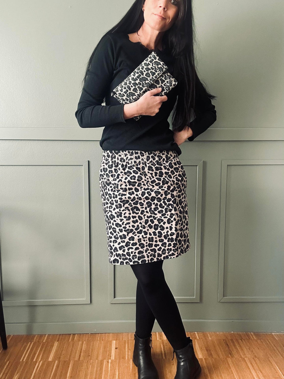 Rok Jane Leopard Grey
