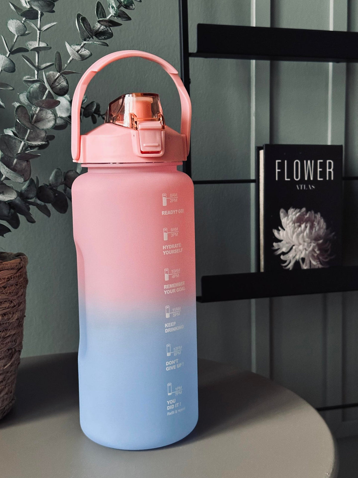 Drinkfles 2000 ml - Roze / Blauw