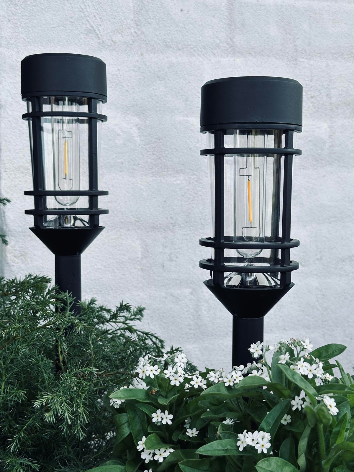 Tuinslamp NERO met solar – Set van 2 stuks