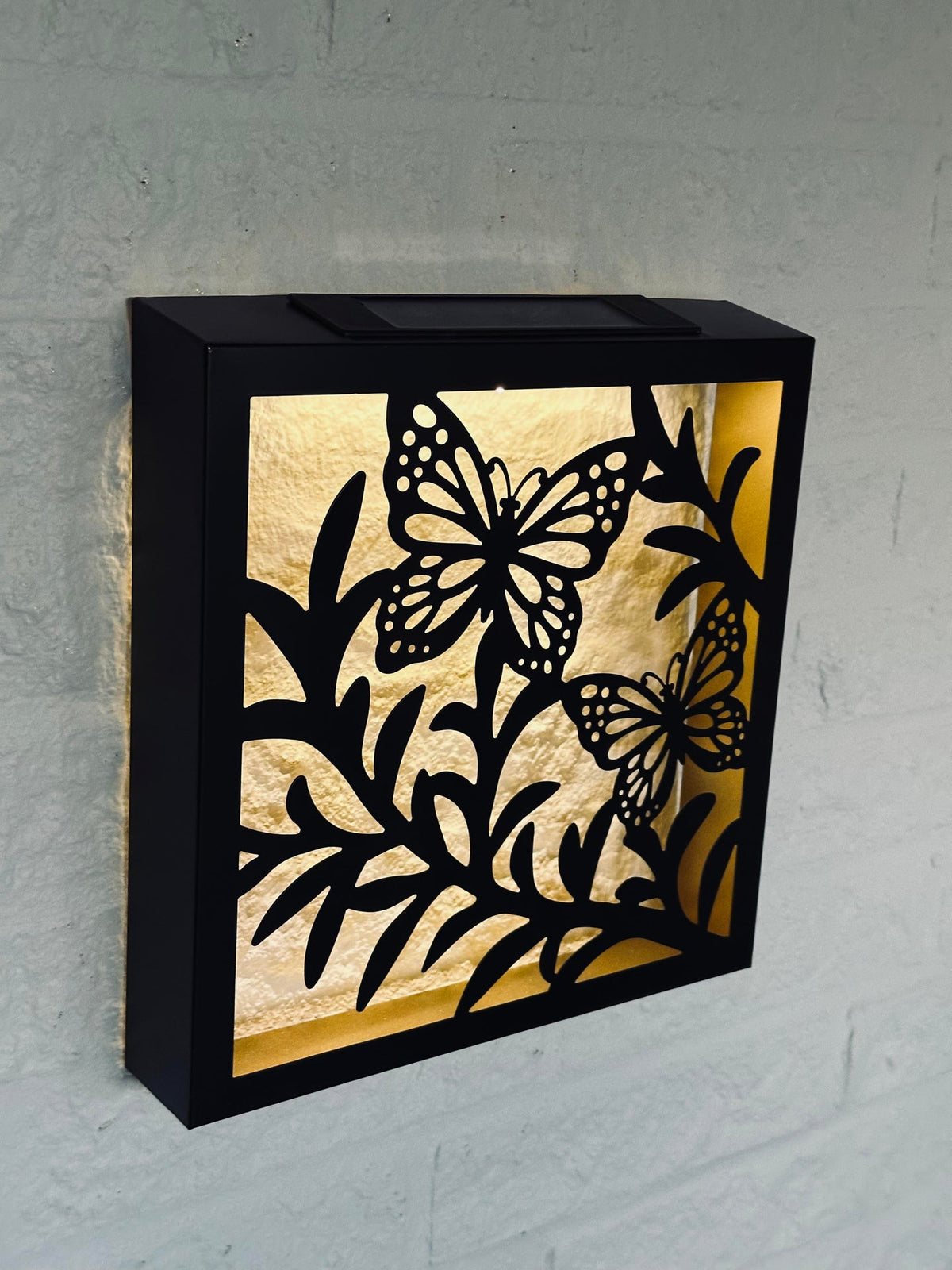 Wanddecoratie m.Zonnecel - Vierkant Mix