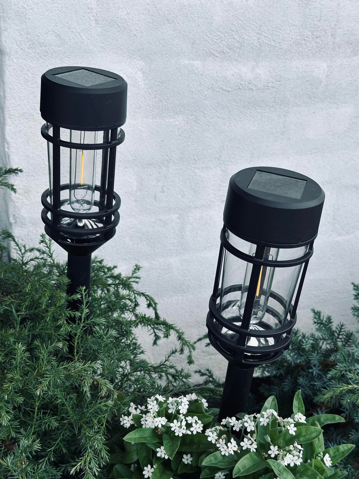 Tuinslamp NERO met solar – Set van 2 stuks