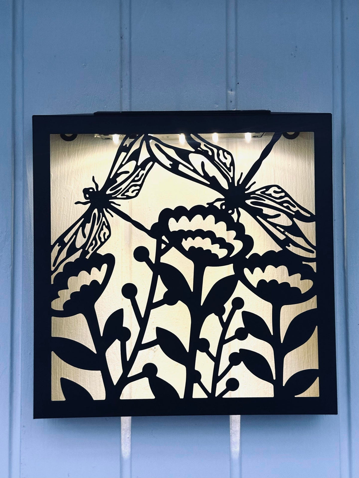 Wanddecoratie m.Zonnecel - Vierkant Mix