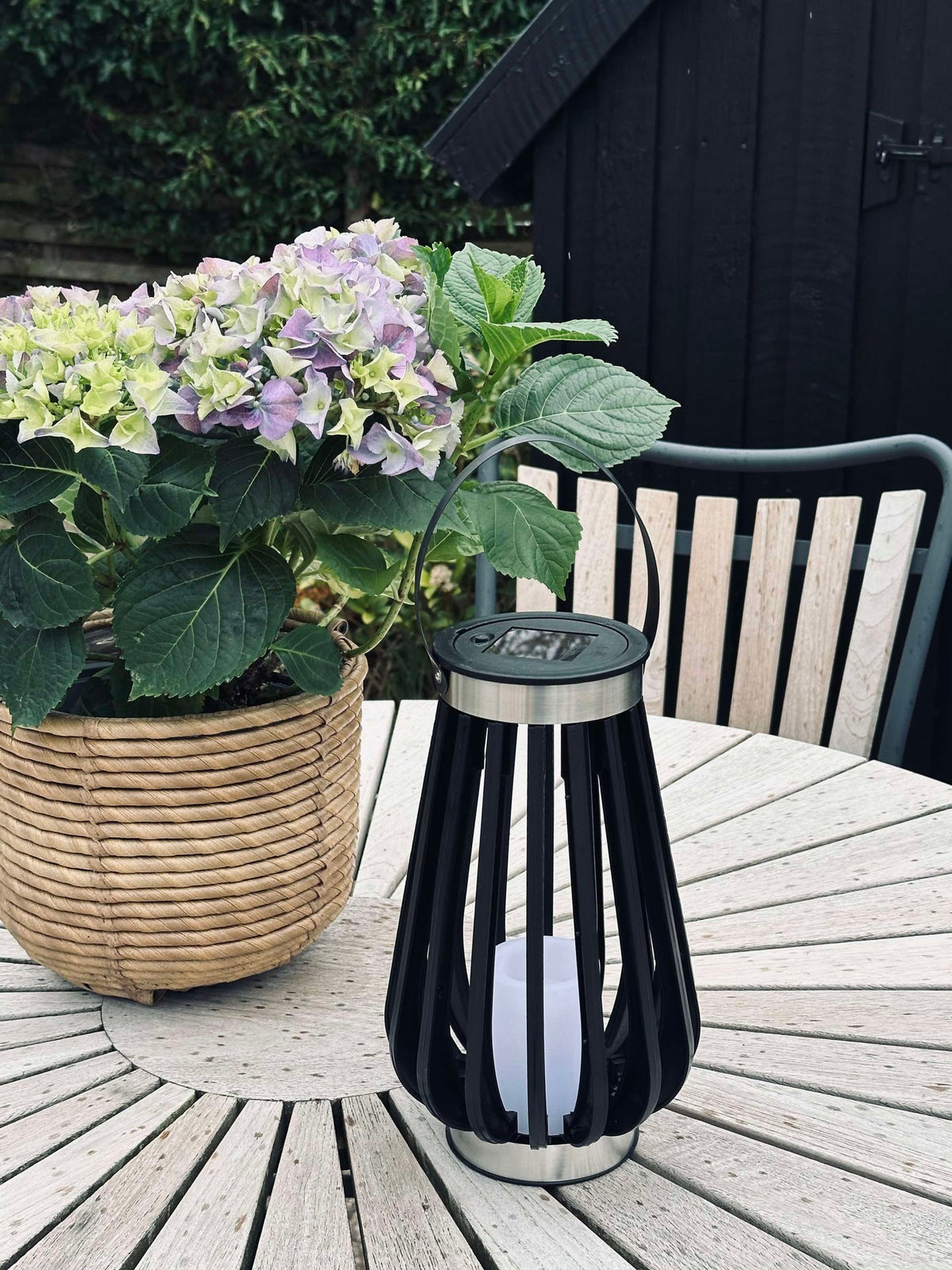 Lantaarn Solar black - Small