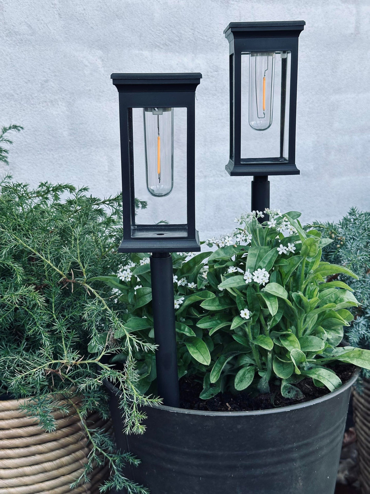 Tuinslamp MIRA op zonne-energie – set van 2 stuks