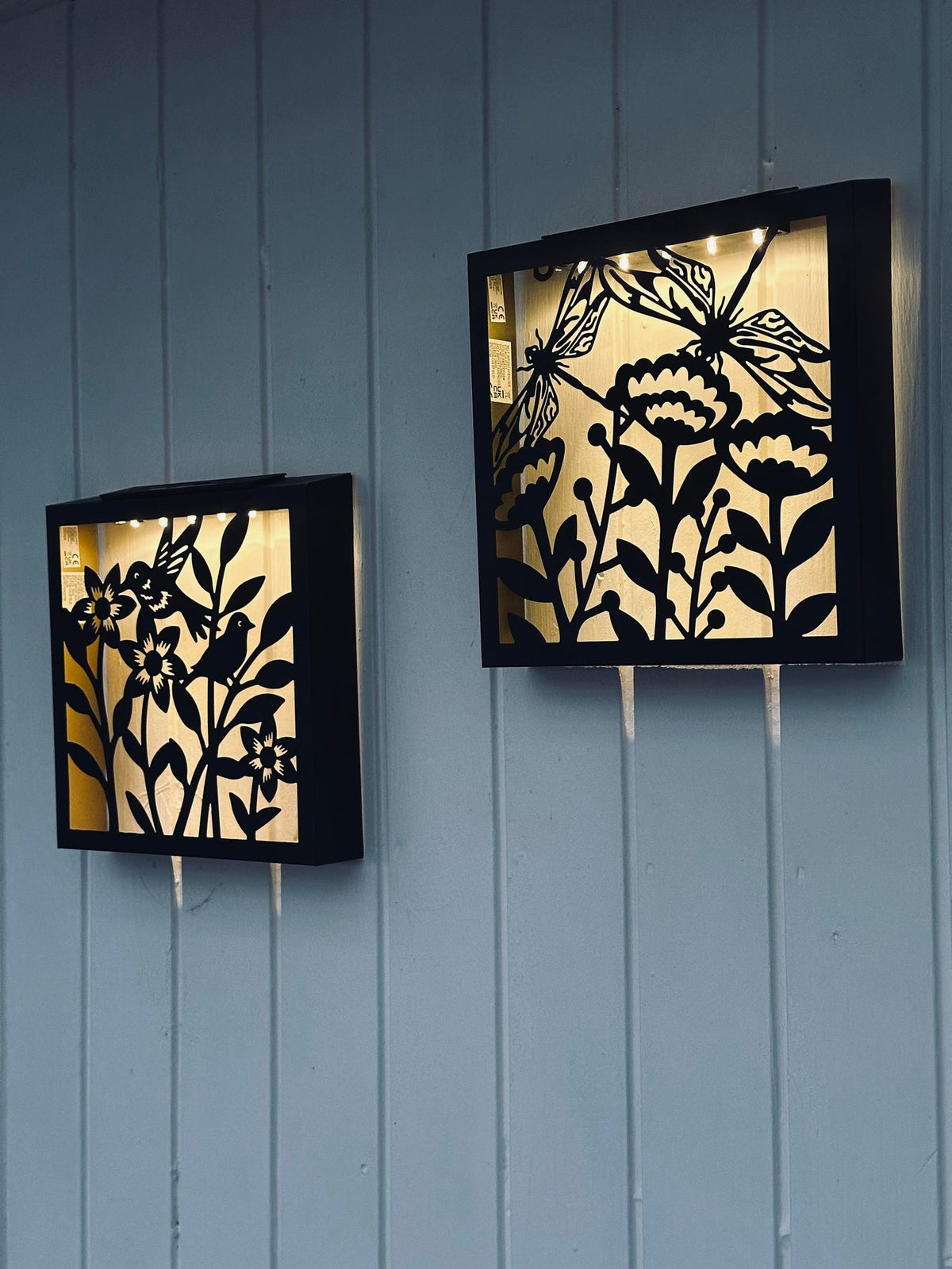 Wanddecoratie m.Zonnecel - Vierkant Mix