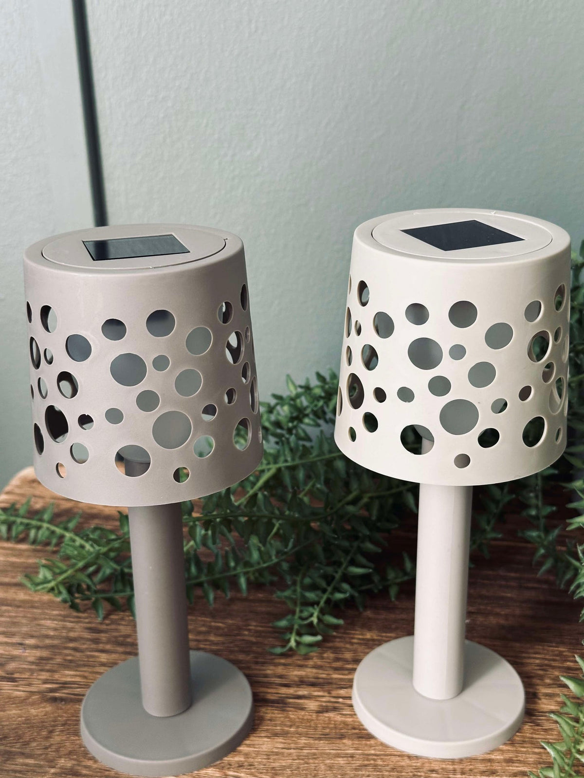 Tafellamp op zonne-energie - Lichtbeige