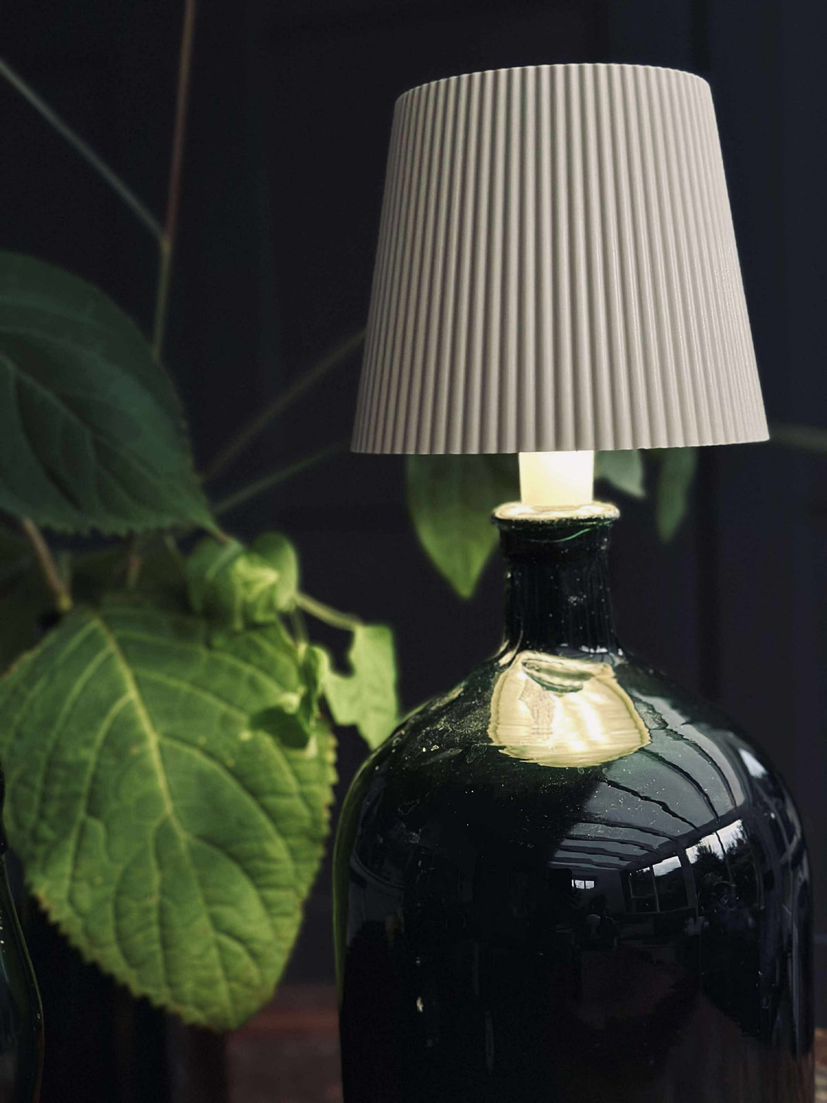 LED-lamp voor wijnfles - Crème MIX
