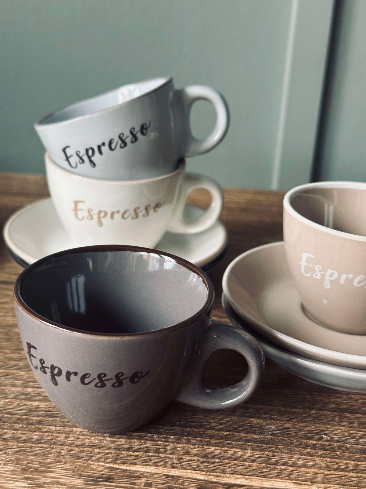 Kopje met schotel Espresso 100 ml. - 4 st.