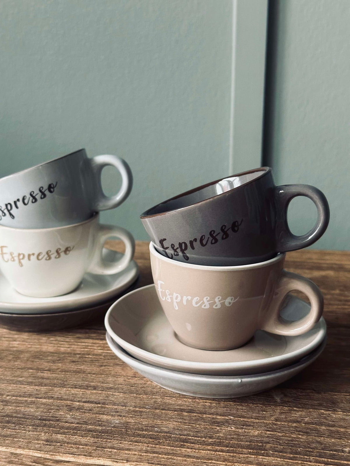 Kopje met schotel Espresso 100 ml. - 4 st.