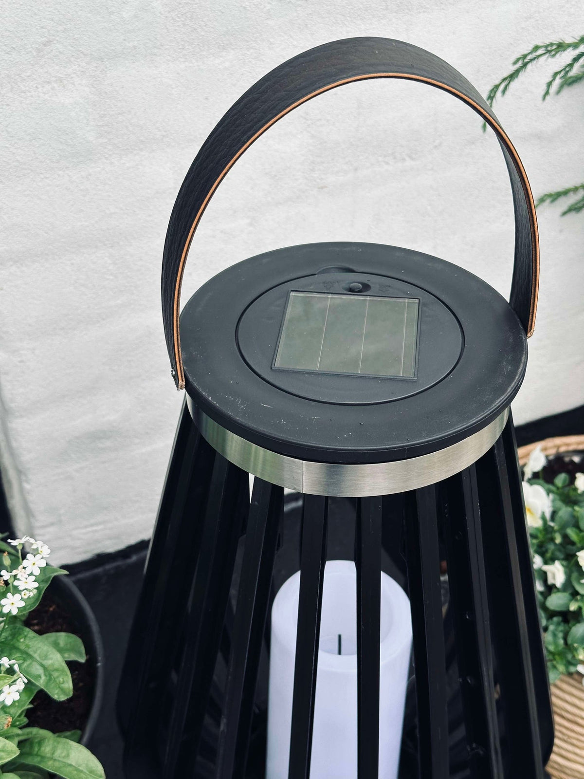 Lantaarn Solar black XL