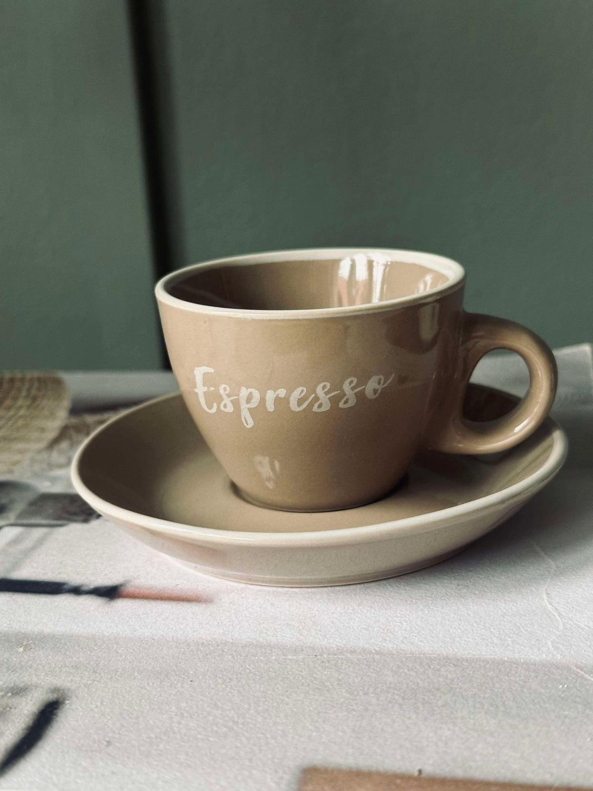 Kopje met schotel Espresso 100 ml. - 4 st.